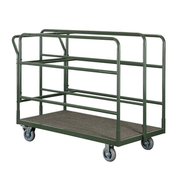 Dance Floor Cart Holds up to 24 Panels with Extra Wide 6" Wheels