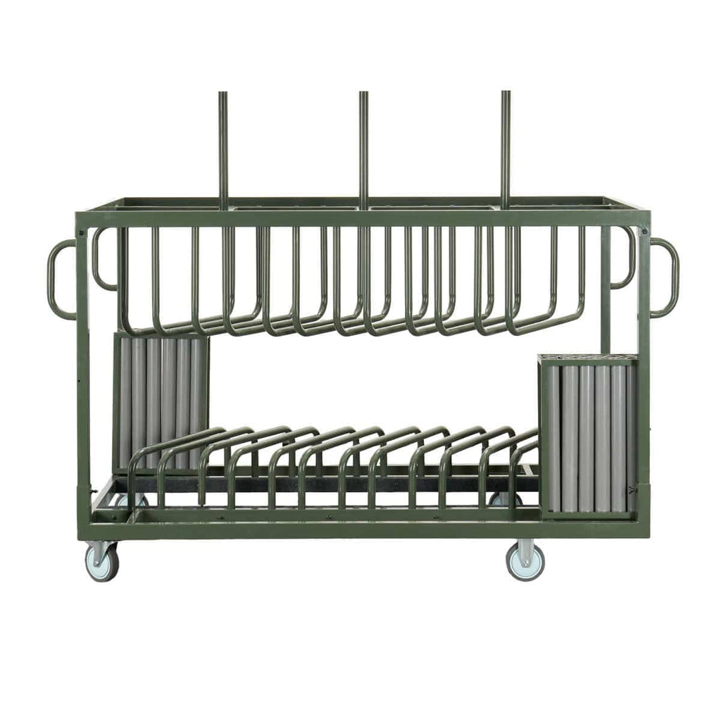12 Metal 36" (3 Foot) Round Cocktail Table Kits + Cocktail Table Cart