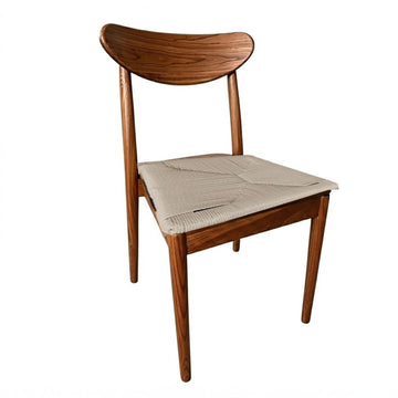 Chestnut Wood Antler Chair with Natural Rope Seat