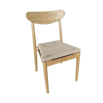 Natural Wood Antler Chair with Natural Rope Seat