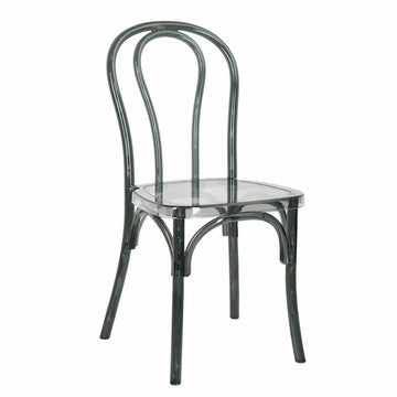 Clear Smoke Resin Bentwood Chair