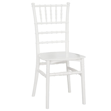 White Classic Resin Ballroom Chair