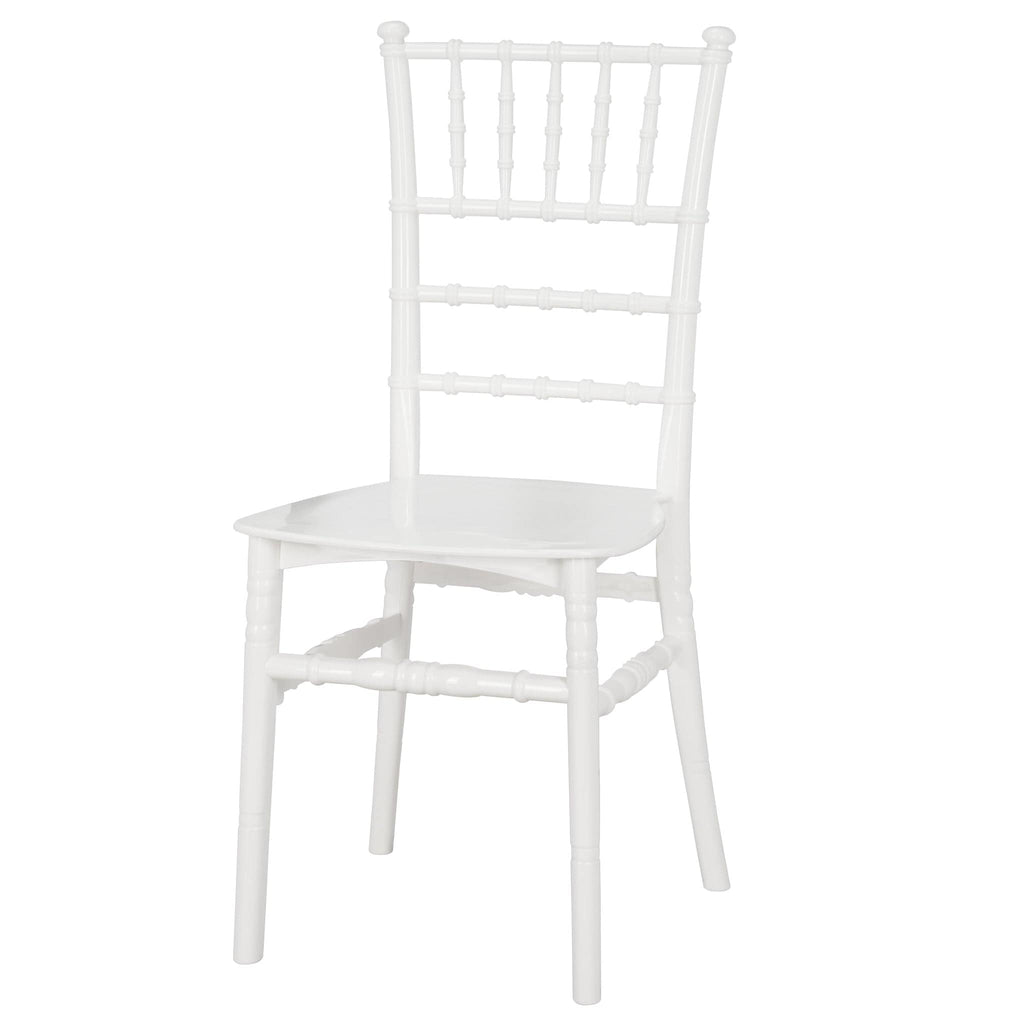 White Classic Resin Ballroom Chair
