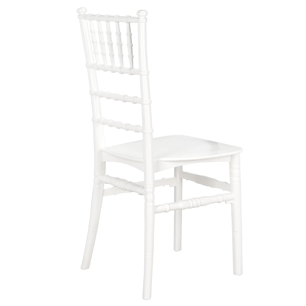 White Classic Resin Ballroom Chair