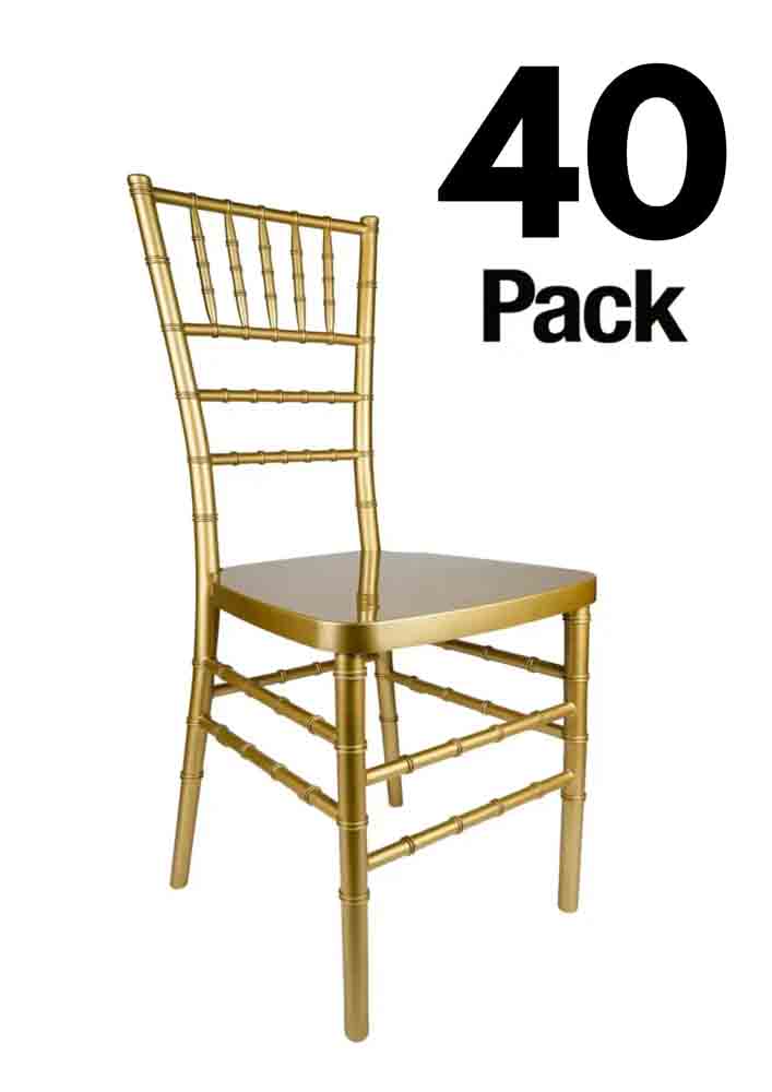 40 Chair Pack Steel-Core Resin Ballroom Chair