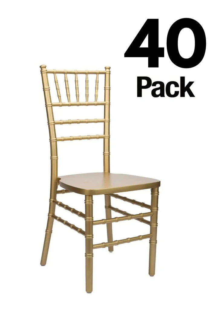 40 Chair Pack Heavy-Duty Wood Ballroom Chair