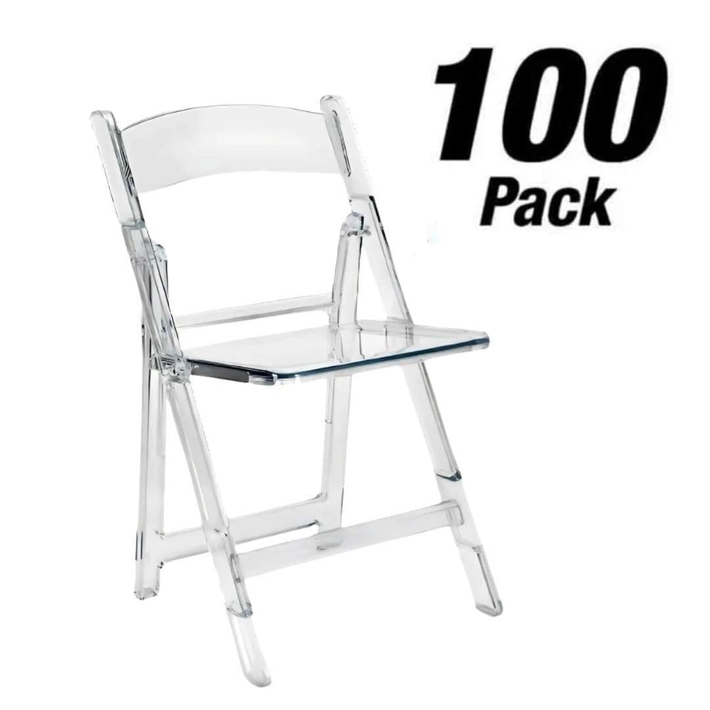 100 Pack Resin Folding Chairs