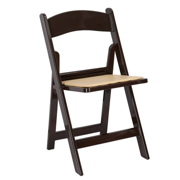 Heavy-Duty Resin Folding Chair with Cushion