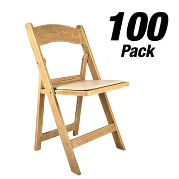 100 Pack Resin Folding Chairs with Cushions