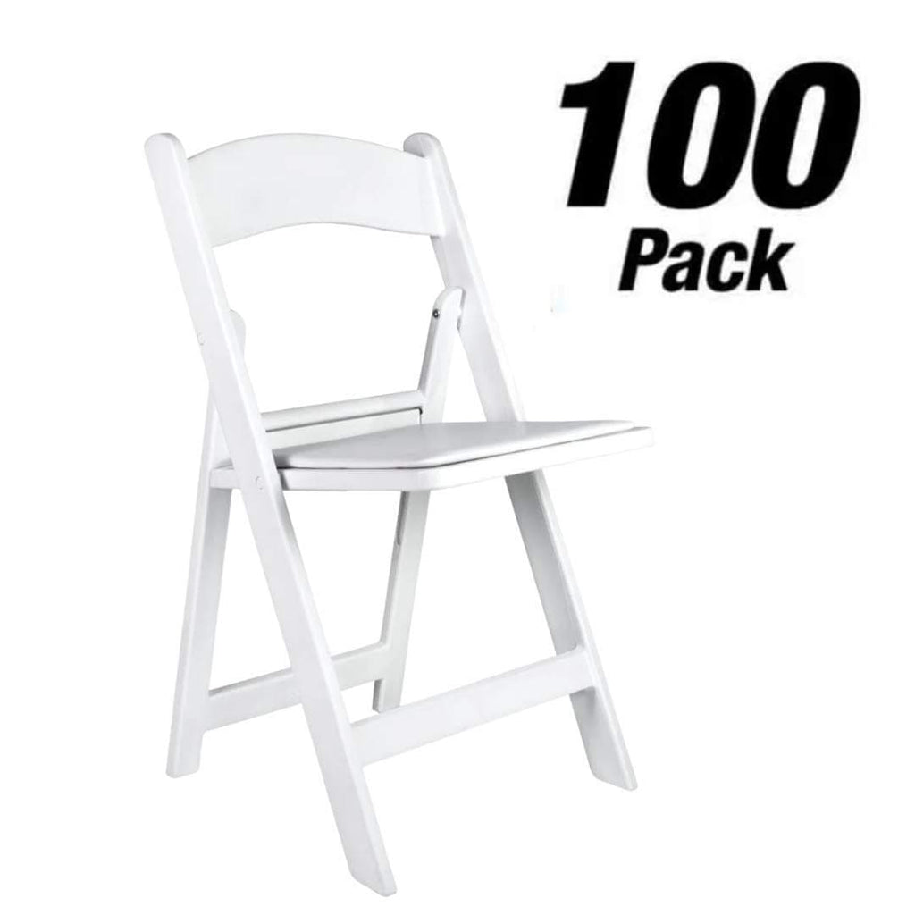 100 Pack Resin Folding Chairs