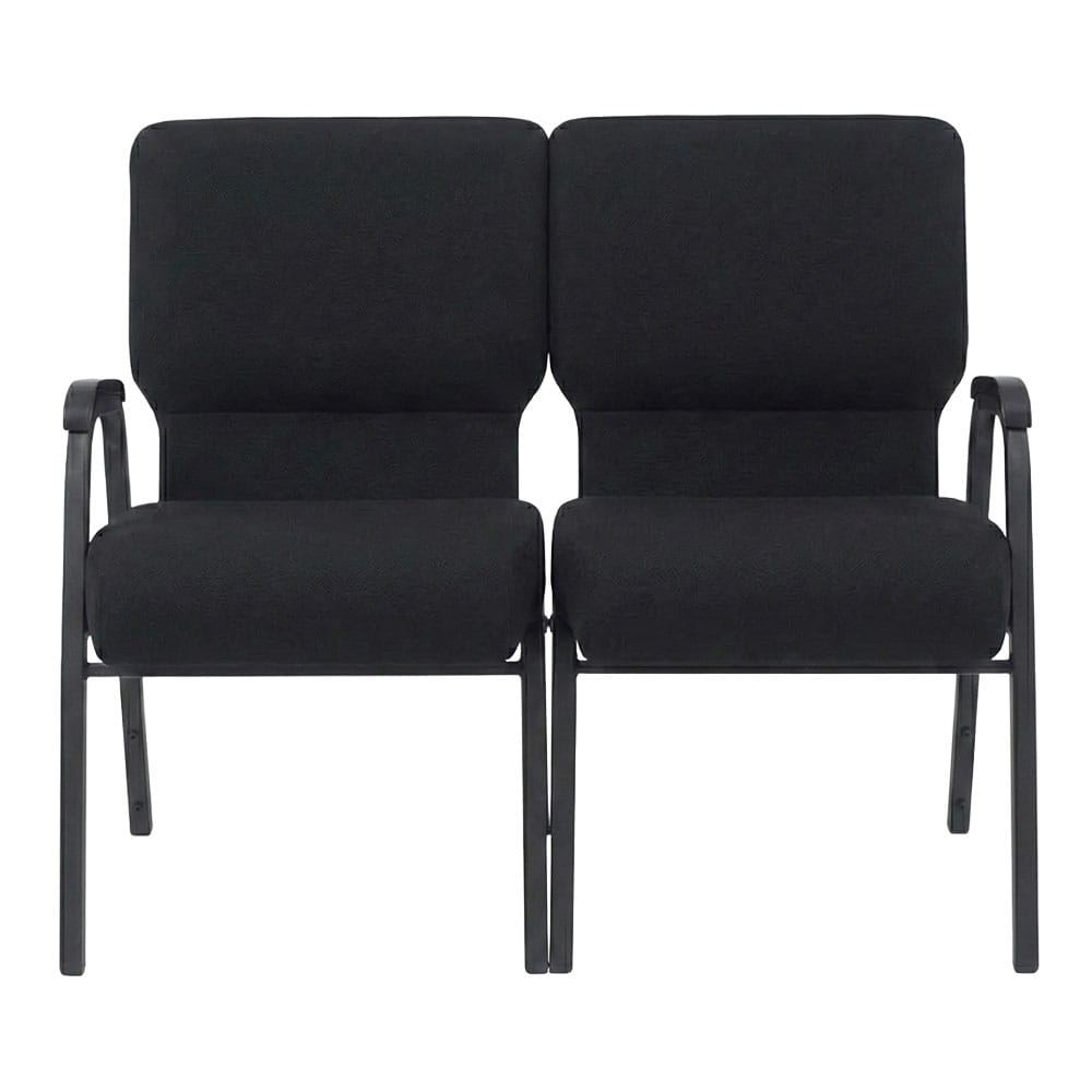 Fabric Three Seat Waiting Room Chair/Loveseat on Frame
