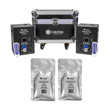 Dazzler FX MKII 2 Pack with Black Road Case and Two Cold Spark Powders