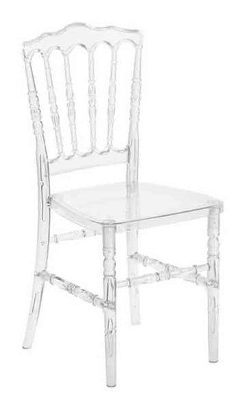 Clear Resin Crystal-Clear Napoleon Chair