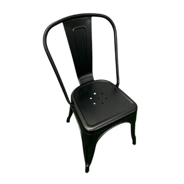 Black All Weather Tolix Style Resin Chair