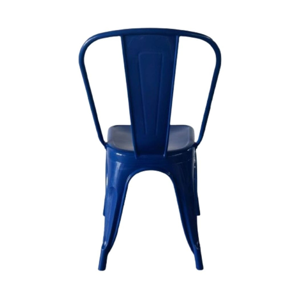 Blue All Weather Tolix Style Resin Chair