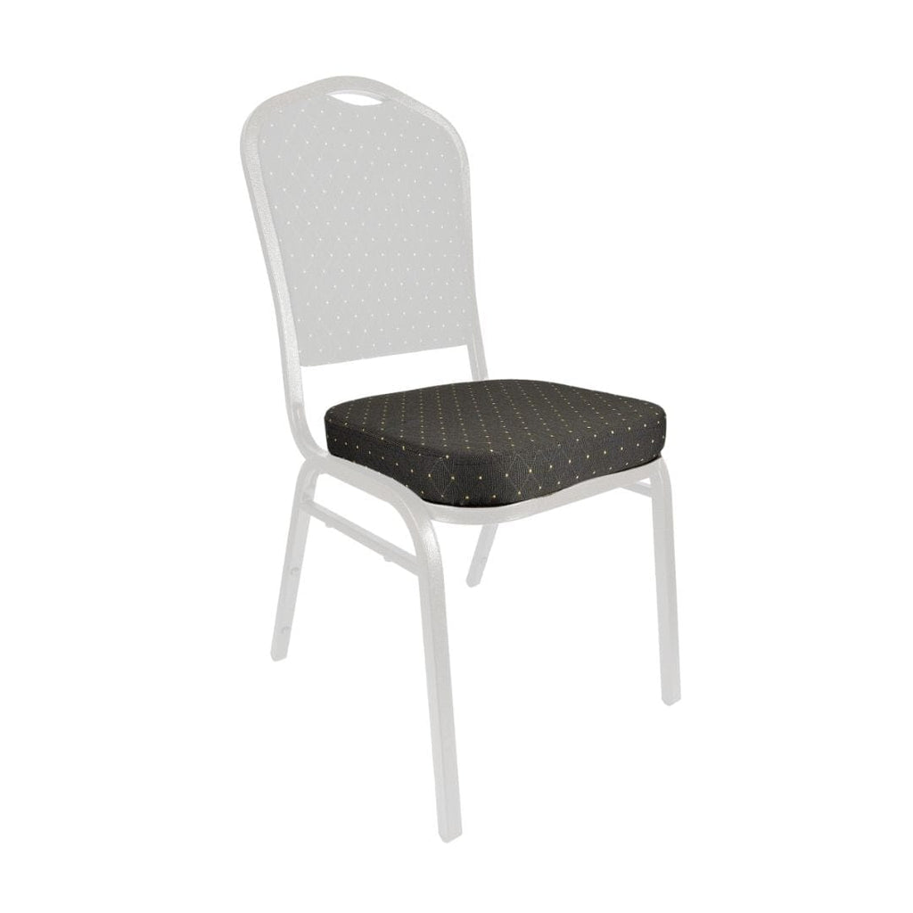Fabric with Dots 2.5" Cushion for Crown, Dome and Square Banquet Chairs