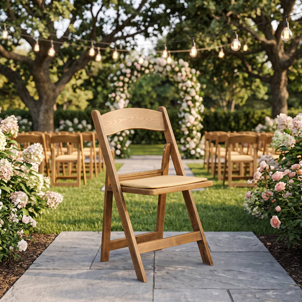 Natural Resin Folding Chair Rattan Cushion Replacement