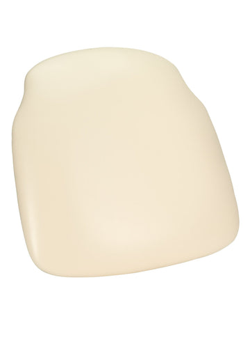 Ivory Vinyl Thick Cross Back Cushion