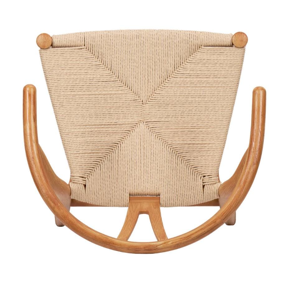 Natural Wishbone Resin Chair with Natural Finish PE Rope Seat