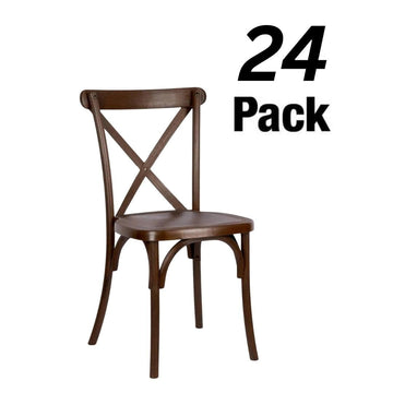 Resin Steel-Core Cross Back Chair
