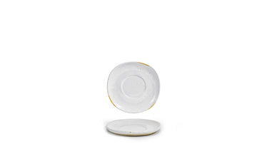 6" Round Saucer - Ash (Sold in case pack of 12)