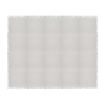 16' x 20' White Portable Dance Floor with Silver Edge Trim