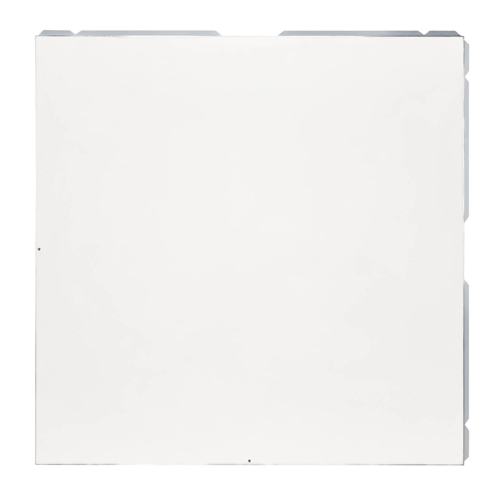 16' x 20' White Portable Dance Floor with Silver Edge Trim