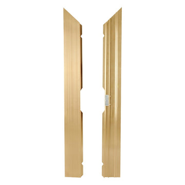 Classic Gold Aluminum Dance Floor Left Male Corner Rail with Camlock