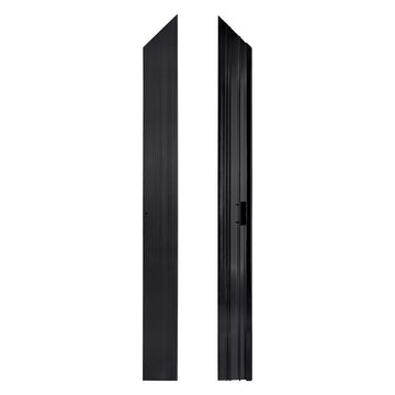 Black Aluminum Dance Floor Right Female Corner Rail with Camlock