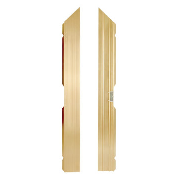 Classic Gold Aluminum Dance Floor Right Male Corner Rail with Camlock