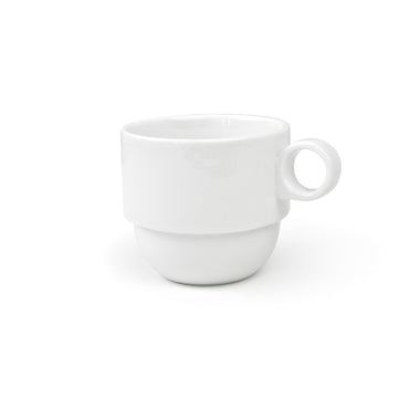 Monaco 13 oz Superwhite Round Porcelain Cup - Case of 12