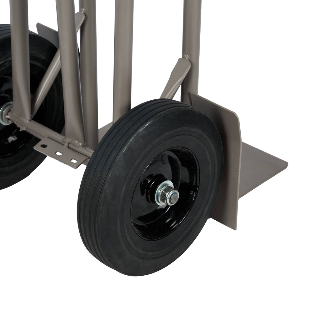 Gray Space Saving Ballroom Chair Steel Stack Dolly - up to 7 chairs