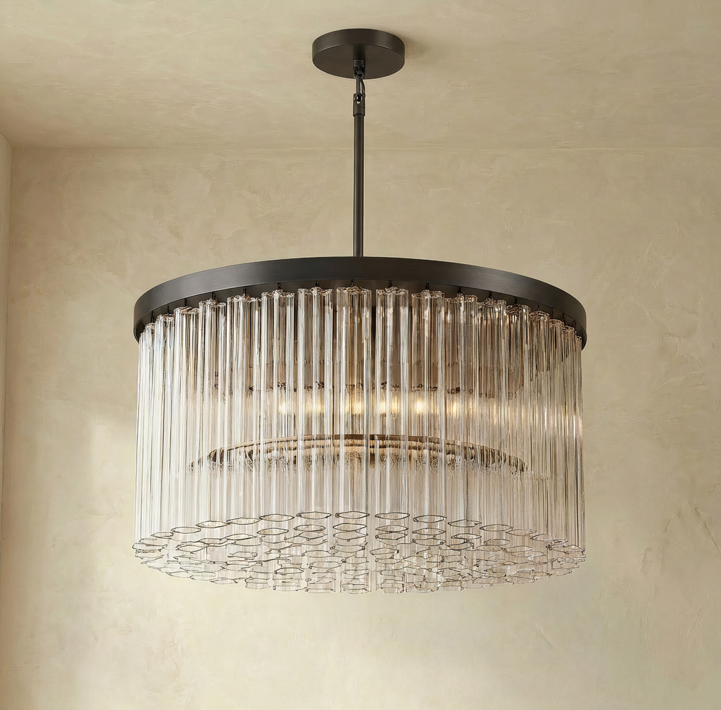 Inspired Cielo Style 36 Inch Round Chandelier Bronze Finish - Main Product View