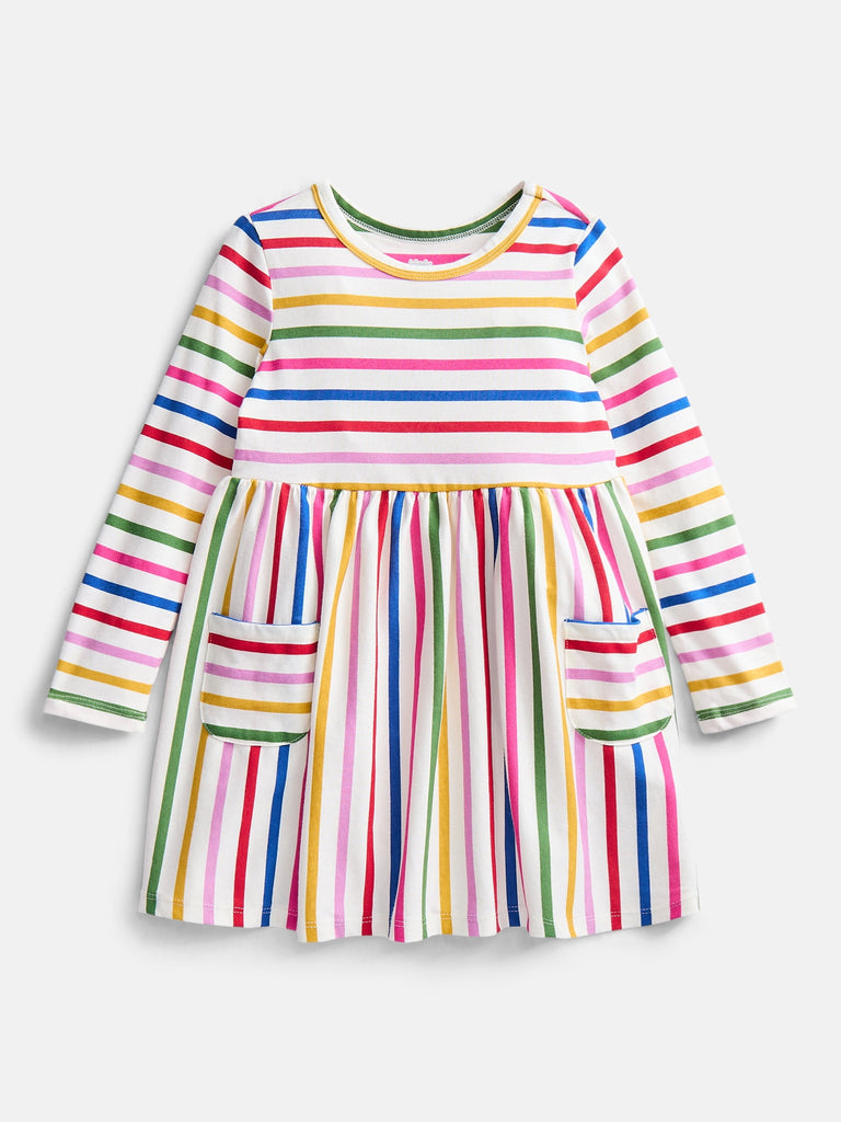 Toddler Girls Printed Dress and Leggings Outfit Set, 2-Piece