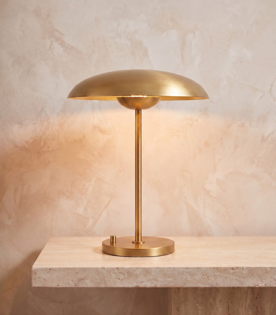 Inspired Cosmic Style 20" Table Lamp Lacquered Burnished Brass - Main Product View
