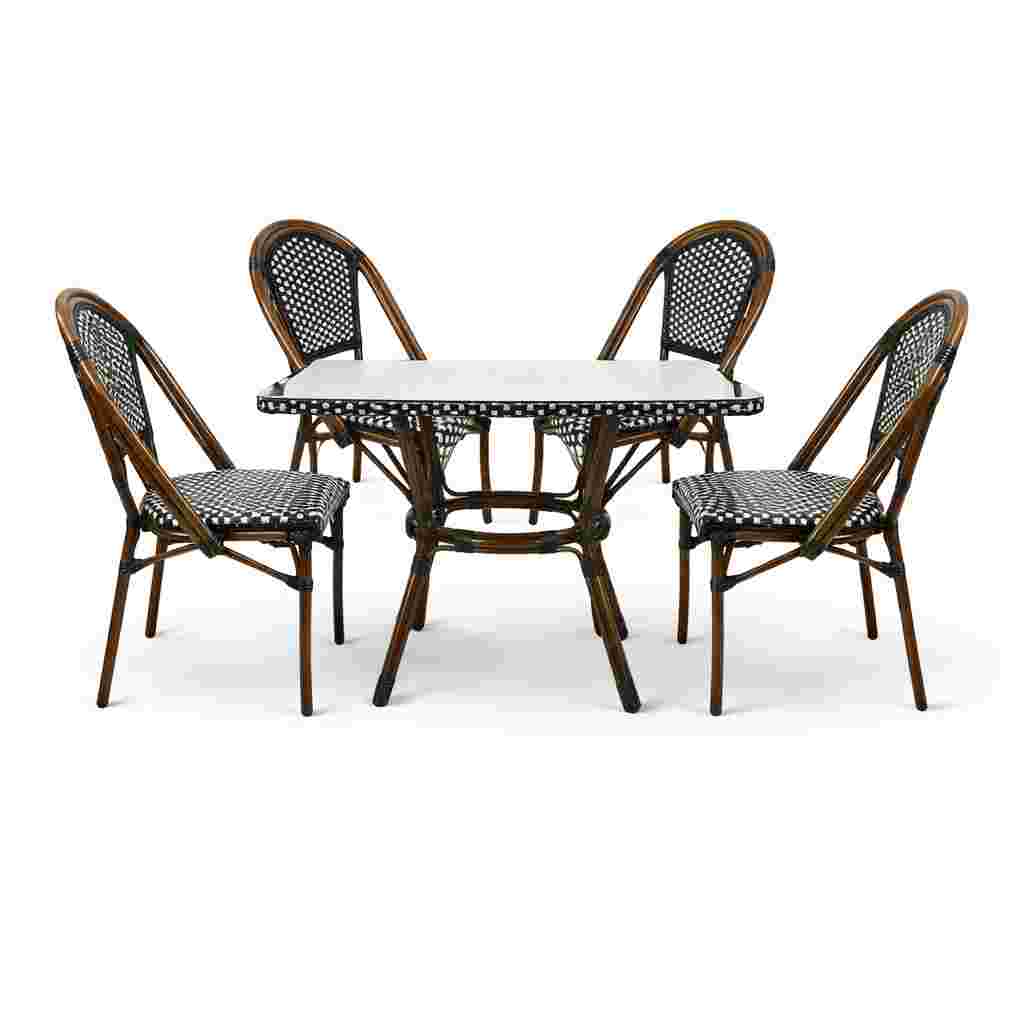 French Bistro Set Includes Table and 4 Chairs