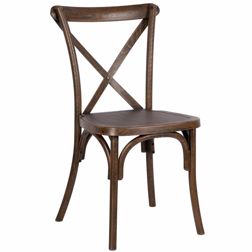 Heavy-Duty Resin Cross Back Chair