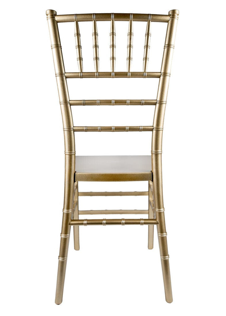 Sparkling Gold Champagne Solid-Color Core Heavy-Duty Resin Ballroom Chair
