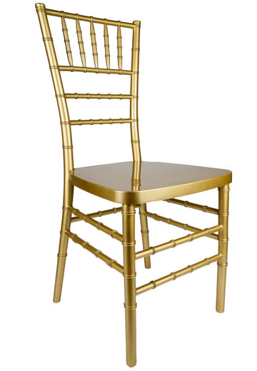 Classic Gold Resin Steel-Core Ballroom Chair