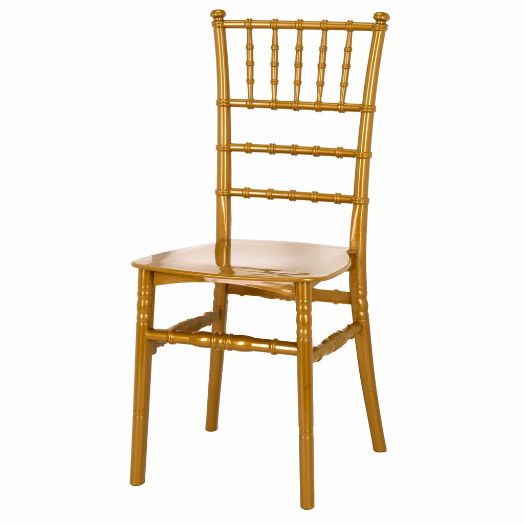 Gold Classic Resin Ballroom Chair