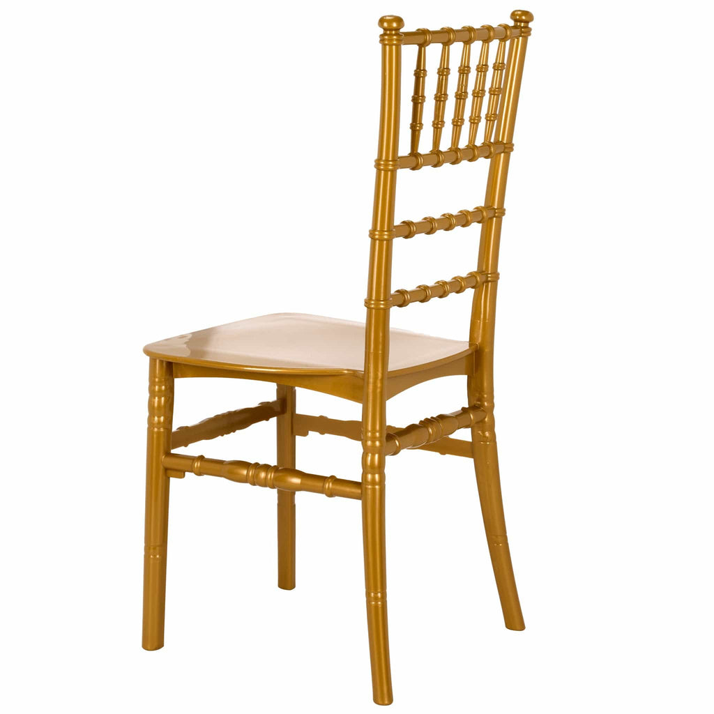 Gold Classic Resin Ballroom Chair
