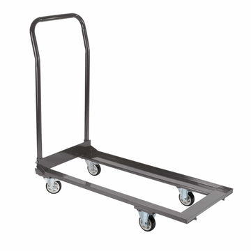 Gray Steel Folding Chair Cart for Poly & Resin Folding Chairs - up to 25 chairs