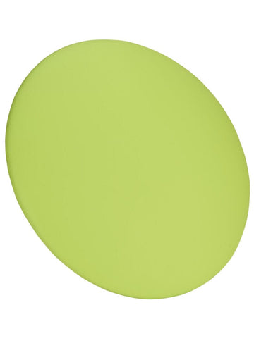 Lime Green Round Vinyl Panel Back Cushion