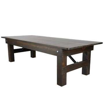 Kids 72″ x 30″ (6 Foot ) Fruitwood Rectangle Straight Leg Farm Table