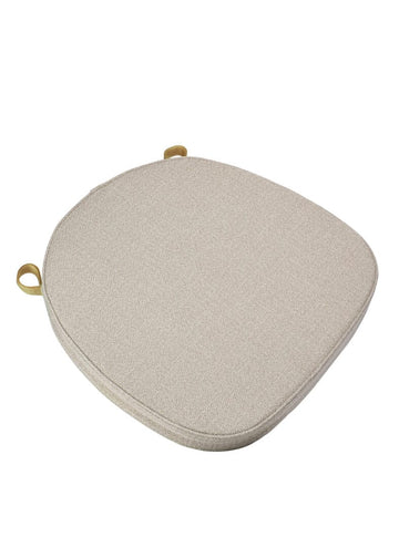 Beige Tweed 2" Thick Cross Back Cushion