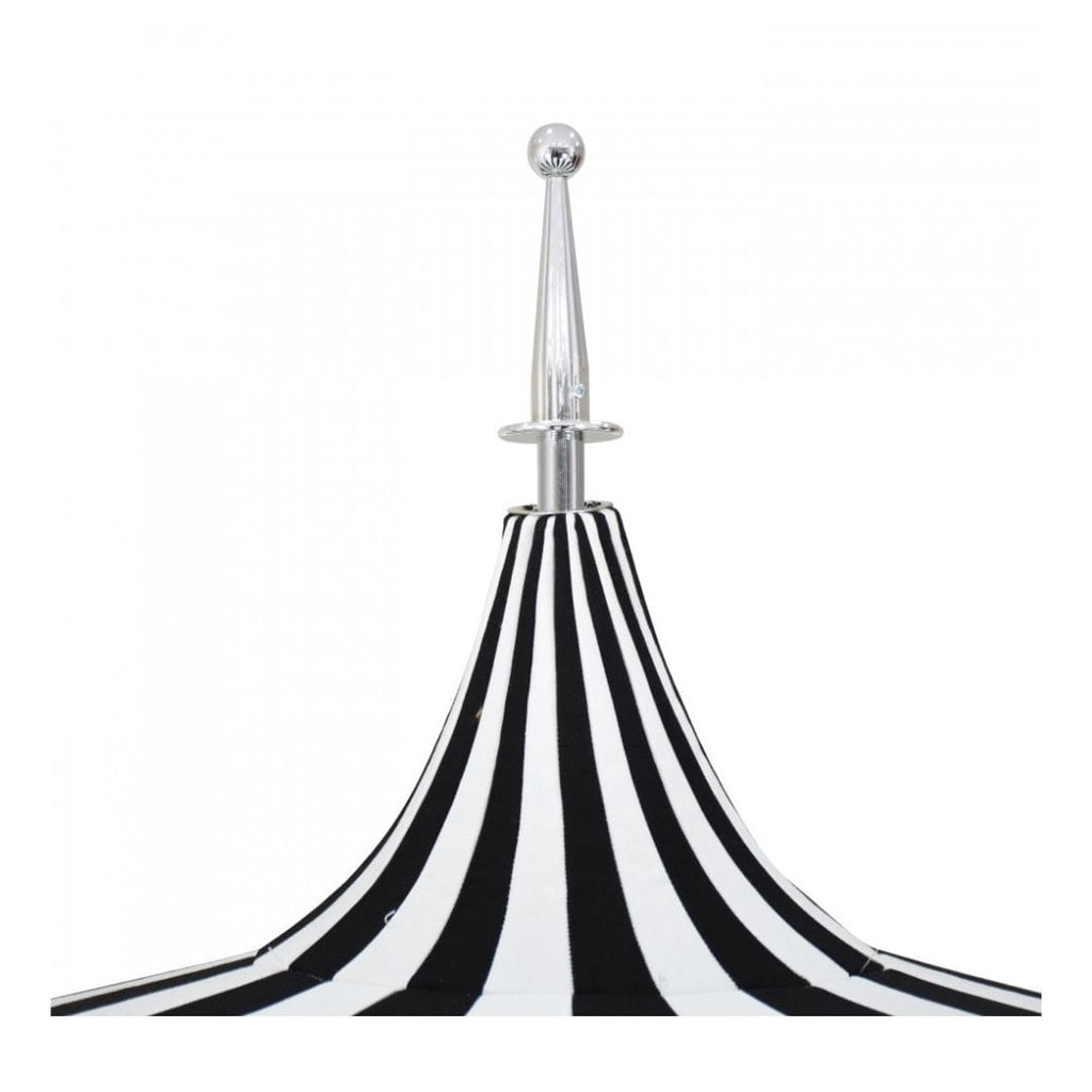 Macaw 8.5' Classic Commercial Fabric Patio Umbrella with White Aluminum Pole and Push Lift