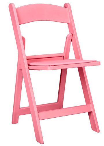 Heavy-Duty Resin Folding Chair with Vinyl Cushion