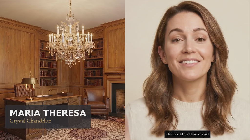 Maria Theresa Crystal Chandelier H30 W28 - Product Video