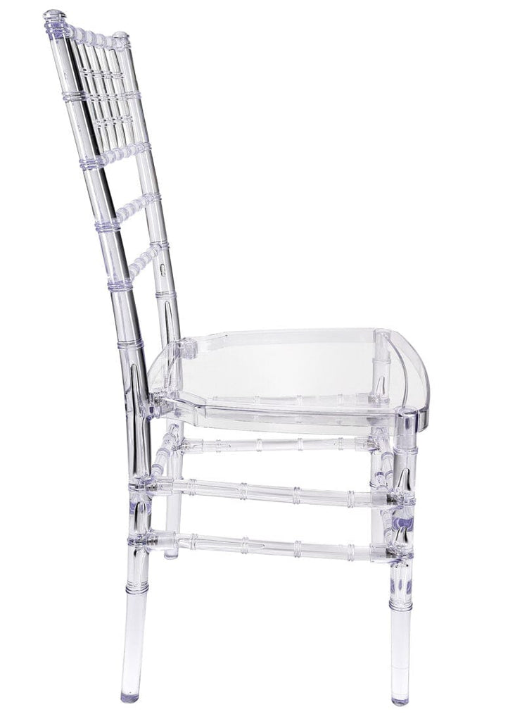 Clear Resin Crystal-Clear Ballroom Chair 4 Chair Bundle Some Assembly Required