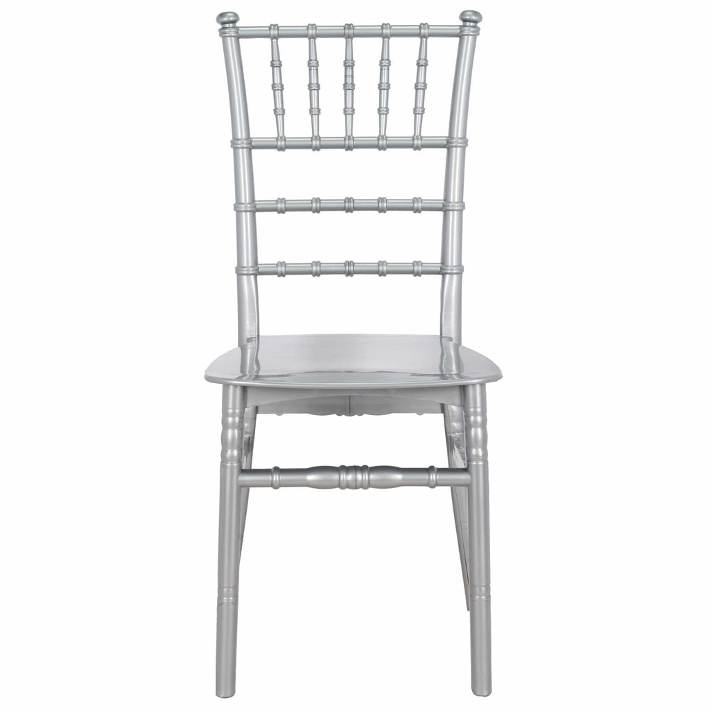 Silver Classic Resin Ballroom Chair